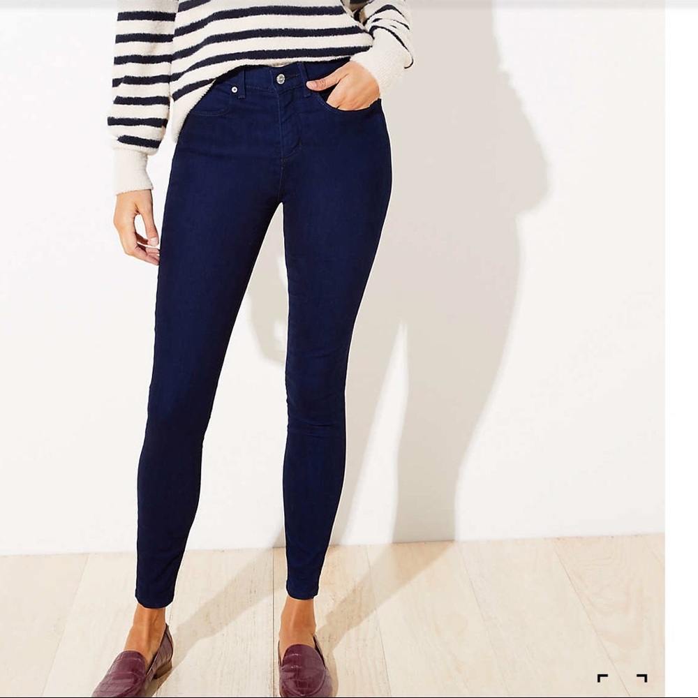 Loft jeans Cozy Denim Leggings Indigo 26 / 2 NWT